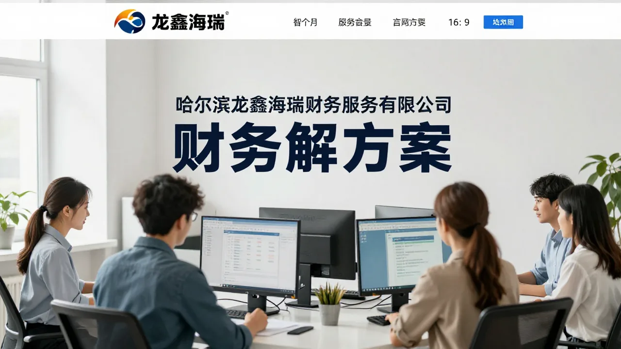 哈尔滨龙鑫海瑞财务服务有限公司 首页主视觉